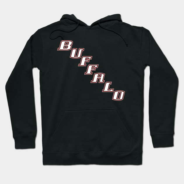 Buffalo Hockey Wordmark Hoodie by Carl Cordes